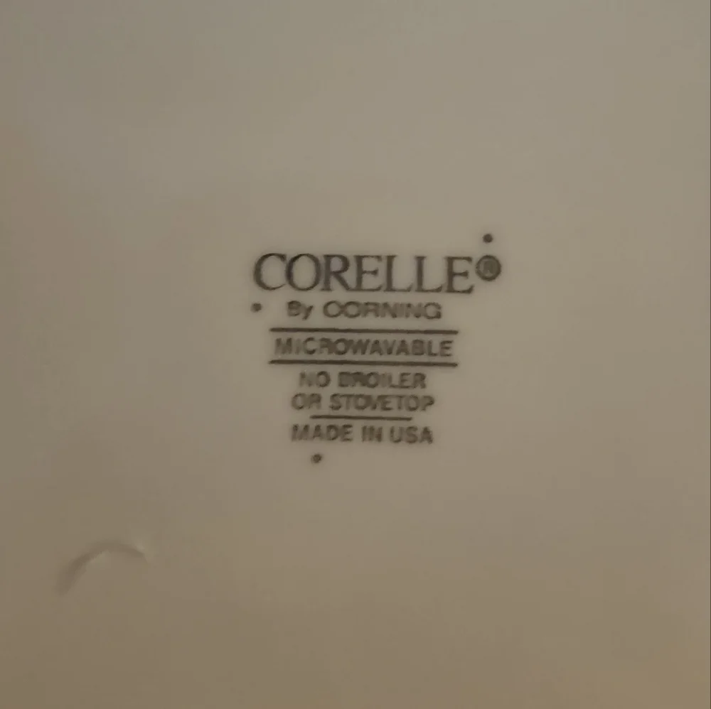 Corelle few imperfections
